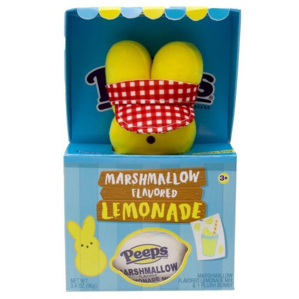 2022 Peeps Plush Lemonade Stand with lemonade packet! Brand New!